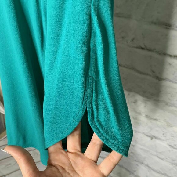 Violet & Claire Teal 3/4 Sleeves Tunic Blouse Size M - Picture 9 of 12